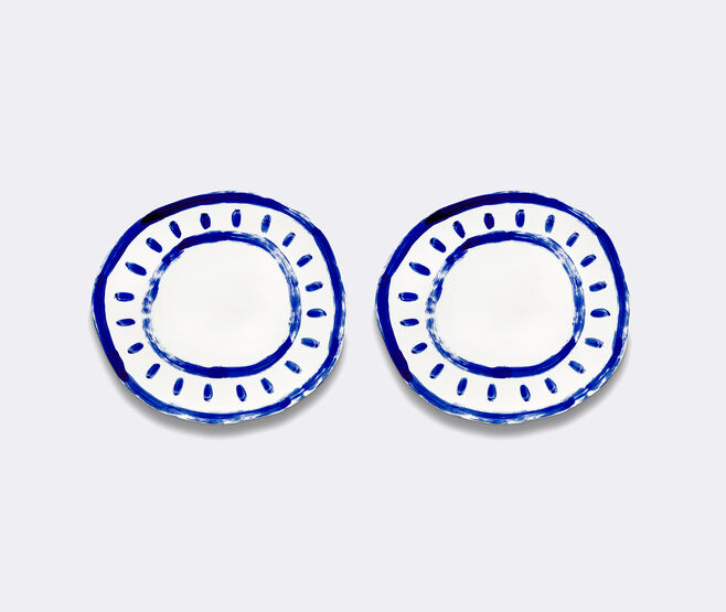 Serax 'Line-Up 01' serving plate, blue and white WHITE SERA26SER044WHI