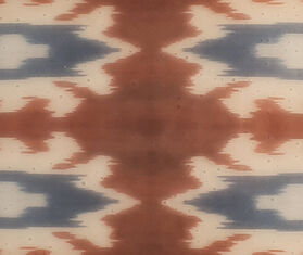 Les-Ottomans &#39;Ikat&#39; glass tray, red MULTICOLOUR OTTO21MUR870MUL