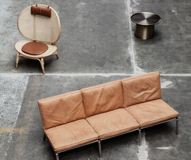 NORR11 &#39;Nomad&#39; lounge chair, cognac BROWN NORR21NOM882BRW