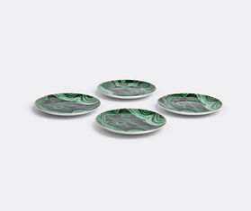 L&#39;Objet &#39;Malachite&#39; canap&eacute; plate, set of four MULTICOLOUR LOBJ15MAL978GRN