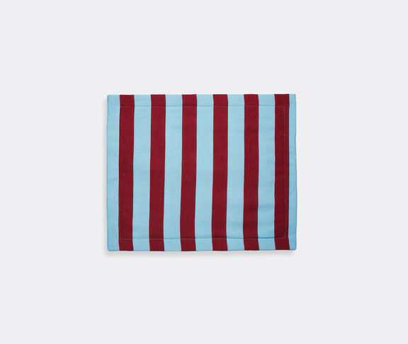 La DoubleJ 'Riga Bordeaux' tablemat, set of two Light Blue LADJ20TAB424MUL