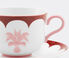 Aquazzura Casa 'Jaipur' teacup and saucer, set of two, bordeaux and pink multicolor AQUA23JAI347MUL