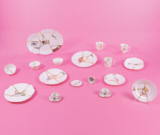 Seletti 'Kintsugi' tray MULTICOLOUR SELE21KIN551WHI