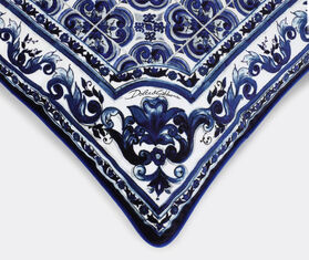 Dolce&amp;Gabbana Casa 'Blu Mediterraneo' velvet cushion MULTICOLOUR DGCA22VEL117MUL