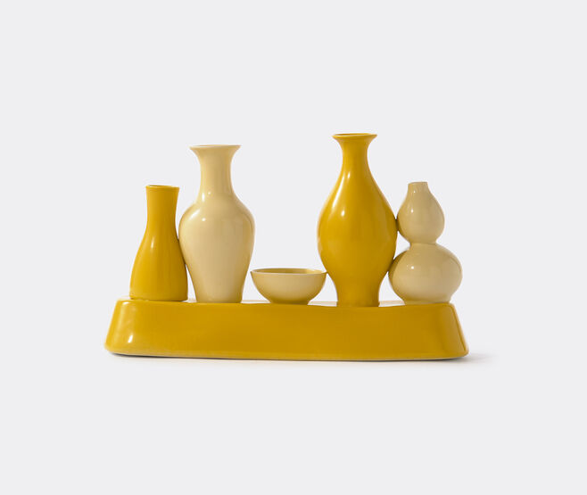 POLSPOTTEN 'Shanghai' vase, yellow YELLOW POLS24SHA100YEL