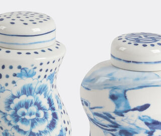 Seletti 'Classics on Acid, Dots &amp; Ginger' spice shaker set, white and blue MULTICOLOUR SELE25POR097MUL