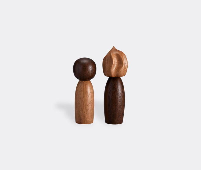 L'Objet 'Picanto Wood' salt and pepper mill, set of two LIGHT BROWN LOBJ23PIC498BRW