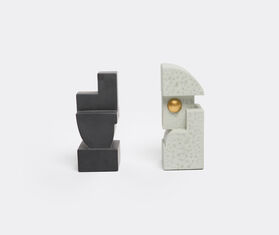 L&#39;Objet &#39;Cubisme&#39; bookend BLACK LOBJ17CUB461BLK