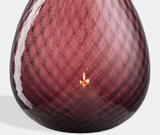 NasonMoretti 'Macram&eacute;' candle holder, extra large, violet PURPLE NAMO22CAN871PUR