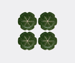 Bordallo Pinheiro 'Couve' dinner plate, set of four GREEN BOPI23COU567GRN