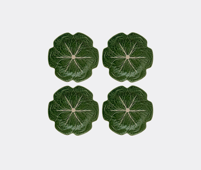 Bordallo Pinheiro 'Couve' dinner plate, set of four GREEN BOPI23COU567GRN