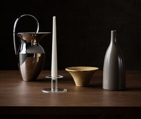 Audo Copenhagen 'Abacus' candle holder, medium TRANSPARENT MENU22ABA614TRA