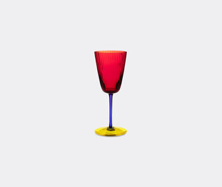 Dolce&amp;Gabbana Casa 'Carretto Siciliano' white wine glass, red and yellow RED DGCA22HAN642MUL