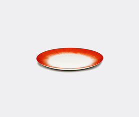 Serax &#39;D&eacute;&#39; dinner plate, variation 5, set of two, white and red WHITE SERA24PLA476WHI