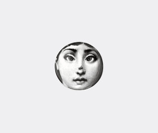 Fornasetti 'Tema e Variazioni N.363' round ashtray, black and white WHITE FORN24ROU321MUL
