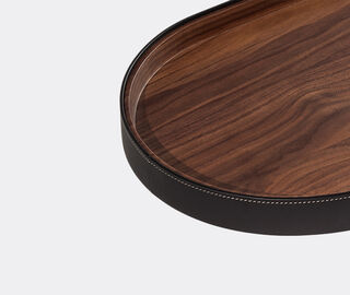 Poltrona Frau 'Zhuang' oval tray BLACK POFR20ZHU614BLK
