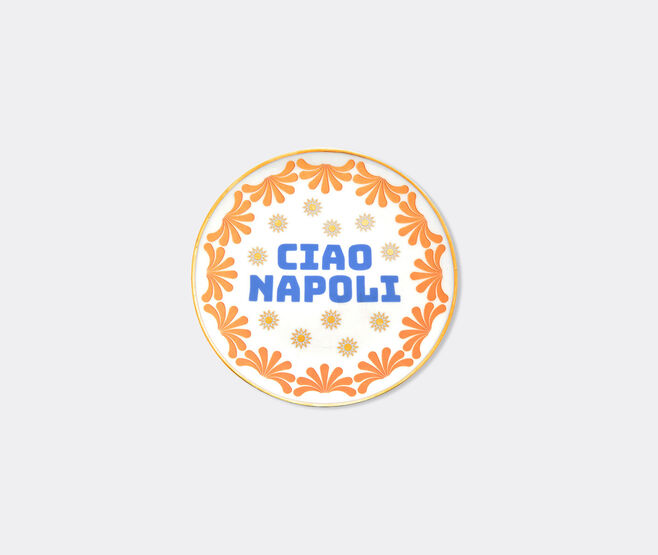 Bitossi Home 'Ciao Napoli' plate, blue and gold MULTICOLOUR BIHO26CIA905MUL
