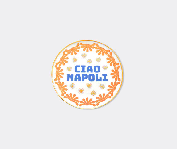 Bitossi Home 'Ciao Napoli' plate, blue and gold undefined ${masterID}