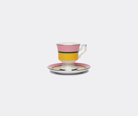 La DoubleJ 'Rainbow' espresso cup and saucer, set of four, multicolor MULTICOLOUR LADJ23ESP240MUL