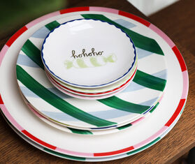 &amp;k Amsterdam &#39;Bliss&#39; dinner plate, set of four, multicolor MULTICOLOUR AMST25PLA701MUL