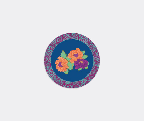 Lisa Corti 'Masonite' round placemat, set of two, kauai blue undefined ${masterID}