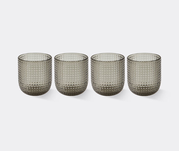 POLSPOTTEN 'Rooftop' tumbler, set of four, light grey GREY POLS25TUM331GRY