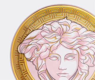Rosenthal 'Medusa Amplified' small plate, pink coin MULTICOLOUR ROSE22MED083PIN