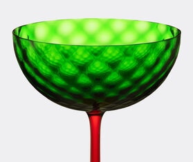Dolce&amp;Gabbana Casa 'Carretto Siciliano' champagne glass, green and yellow GREEN DGCA22CHA697MUL