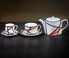 Missoni 'Nastri' coffee cup and saucer, set of six Multicolor MIHO23NAS903MUL