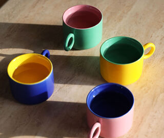 &amp;k Amsterdam 'Chiquito' mug, set of four, multicolor MULTICOLOUR AMST25MUG878MUL