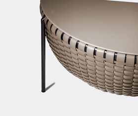 Poltrona Frau &#39;Cestlavie&#39; table with storage, large GREY POFR20CES222GRY