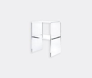 VESTA 'Vega 2.0' bedside table, transparent TRANSPARENT VEST25VEG489TRA