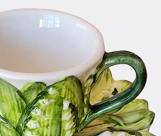 Les-Ottomans 'Lily of the Valley' coffee cup and saucer MULTICOLOUR OTTO23LIL834MUL