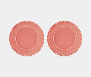 Bordallo Pinheiro &lsquo;Fantasia&rsquo; charger plate, set of two, pink PINK BOPI23FAN727PIN