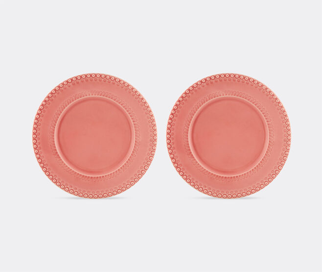 Bordallo Pinheiro &lsquo;Fantasia&rsquo; charger plate, set of two, pink PINK BOPI23FAN727PIN