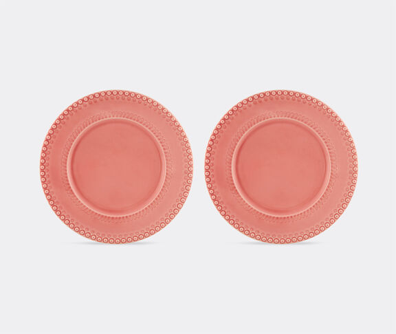 Bordallo Pinheiro ‘Fantasia’ charger plate, set of two, pink undefined ${masterID}