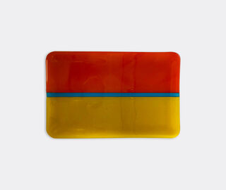 Les-Ottomans 'Murano' tray, yellow and red MULTICOLOUR OTTO22MUR165MUL