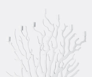 Driade 'Tenochtitlan' candle holder, small, white WHITE DRIA25TEN223WHI