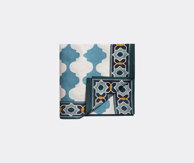 La DoubleJ 'Plaza' linen tablecloth, large, blue MULTICOLOUR LADJ24PLA465MUL