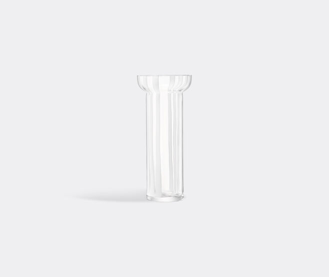 LSA International 'Stripe' vase, large, white WHITE LSAI25STR740WHI