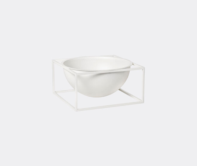 Audo Copenhagen 'Kubus' centerpiece, large, white WHITE BYLA22BOW325WHI
