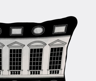 Fornasetti 'Architettura' cushion, black and white WHITE FORN24CUS369MUL