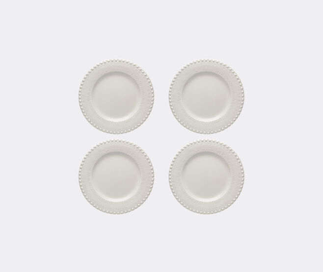 Bordallo Pinheiro 'Fantasia' dinner plate, set of four, ivory IVORY BOPI23FAN673WHI