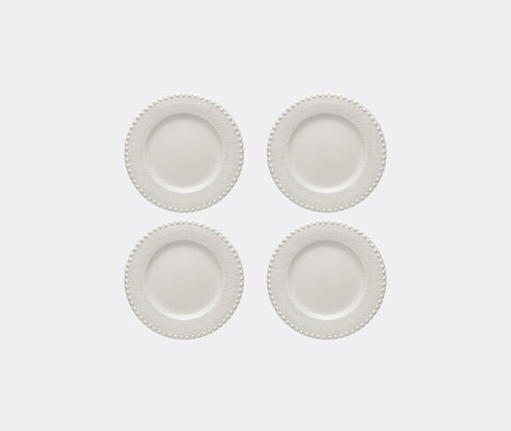 Bordallo Pinheiro 'Fantasia' dinner plate, set of four, ivory undefined ${masterID}