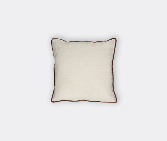 Pomax 'Alpha Opposites' cushion, ivory and chocolate MULTICOLOUR POMA26ALP205MUL