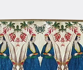 Les-Ottomans Patch NYC rectangular tray, blue and white MULTICOLOUR OTTO20PAT511MUL