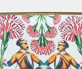 Les-Ottomans Patch NYC rectangular tray, pink and green MULTICOLOUR OTTO20PAT481MUL