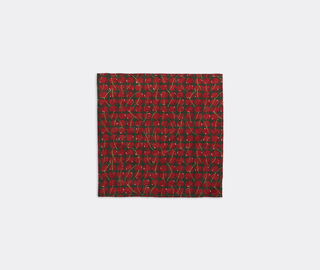 La DoubleJ 'Cherries Verde' large napkin, set of two GREEN LADJ22LAR499MUL