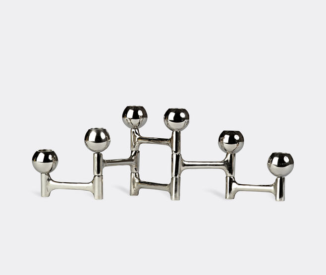 POLSPOTTEN 'Round Folding' candle holder, silver SILVER POLS25CAN503SIL