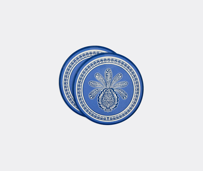 La DoubleJ 'Big Pineapple', placemat, set of two, blue BLUE LADJ25DIS000MUL